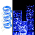 Miniatyrbild 1 av 5: 6-pack 1m Mini LED-ljusslinga batteridriven blå blå