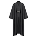 Miniatyrbillede 5 af 5: Mub- Obi wan Kenobi Premium Kvalitet Cosplay Kostume  sort Jedi Kjortel fra Star the Wars til Lightsaber Dueling Sort Black M