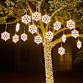Pikkukuva 2 / 8: 40CM Suuri Lumivyöryketju Valo Ulkona Lumivyöry Led Riippuva Valkoinen White one size