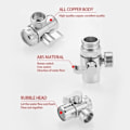 Miniatyrbilde 5 av 5: Distributør-Universal Dusch Distributør-Reservventil Reservdelar Dusch Adapter-Kranventil-För Handfat Badrum Kök Tvättmaskin
