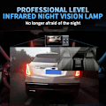 Miniatyrbillede 6 af 9: Dashcam - Front og bagside Indeni 1080P Dashkamera til Biler, 3-kanals Dashcam Trevejs Bilkamera med Infrarød Nattesyn, Loop-optagelse, APP C-XM4-