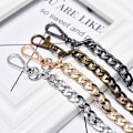 Miniatyrbillede 2 af 5: DIY Taske Rem Kæde Pung Håndtag Pung Rem Kæde Udskiftning B Silver