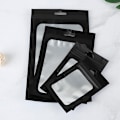 Miniatyrbilde 2 av 5: Klare Zip Lock Mylar-poser med forsegling, Zip Lock-pose, Resealable pose i aluminiumsfolie, 100 stk. Svart