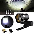 Miniatyrbillede 2 af 5: USB Genopladelig 300LM XM-L T6 LED Cykellys Cykel Forlygte Black