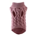 Miniatyrbild 1 av 5: Enkel varm katt hundtröja turtleneck stickad husdjurskostym höst vinterkläde Dark Pink L