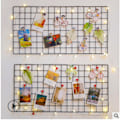 Miniatyrbild 5 av 5: DIY Gallerivägg i Järnram Vägghylla Väggmonterad Nätpanel Väggkonst Display Organizer 0.5