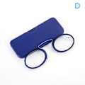 Pikkukuva 1 / 7: Liimattavat Mini-Clip Nenäsilta Lukulasit Ultratohuat Lukulasit 100-350 Kannettavat Presbyopia-Lasit Kotelolla D
