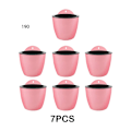 Pikkukuva 4 / 5: 7-pack/lot Premium Resin självvattnande växtblomkruka Snygg pink 110