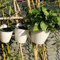 Pikkukuva 5 / 5: 7-pack/lot Premium Resin självvattnande växtblomkruka Snygg Gray-black 110