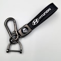 Miniatyrbillede 1 af 5: Læder nøglering til bil og cykel i metal | Holdbar nøglering | Nøglering og kroge med sølvfarvet hardware Silver Hardware Modern