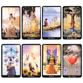 Pikkukuva 3 / 5: 78 kortin tarot-orakelkorttipakka Rider Waite -ennustuskortit black