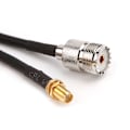 Pikkukuva 3 / 5: SMA-naaras UHF SO239 PL259 -naaras RG58 Pigtail-kaapeli RF-koaksiaaliliitäntäkaapeli