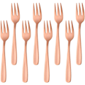 Pikkukuva 1 / 5: Tekakor Pienet Jälkiruokalusikat Kakkulusikka Ruostumaton Teräs Ruusu Kulta 8 kpl Rose gold