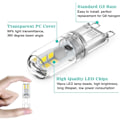Miniatyrbilde 3 av 5: G9 LED Pærer 1.5 W Tilsvarende 20 W Halogen Kaldt Hvitt Lys 6000K, AC 220-240V, Ikke Dimbar, Mini Pære, Flimmerfri, Pakke med 10