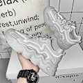 Miniatyrbilde 4 av 5: Herrsneakers Andas Løpesko Mote Sportsko 3Azl119 Grå Gray 41