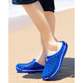 Miniatyrbillede 2 af 6: Unisex Træsko Casual Tøfler Hurtigtørrende Sandaler Blå Blue 43