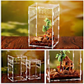 Miniatyrbild 4 av 5: Reptilmatningslåda Avelsbox, Bärbar Akryl Transparent
