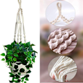 Miniatyrbild 2 av 5: 2 st Macrame Växt Hängare Hängande Planter Korg, Stil 2