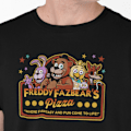 Miniatyrbillede 1 af 2: FNAF T-shirt med Five Nights at Freddys pizza design 190 XL