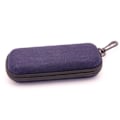 Miniatyrbillede 1 af 2: Brilleretui / Solbrilleretui Hård Denim black Tyg