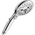 Miniatyrbillede 1 af 5: Brusehoved med vandstopknap, håndbruser 7,3 l/min med 6 sprayindstillinger, tænd/sluk-knap, universel vandbesparelse, krom