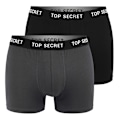 Miniatyrbilde 5 av 5: Menners undertøy 6-pak Størrelse XL Myk, varm og komfortabel boksershorts i bomull for menn Fargemiks: svart, marineblå, grå XL black xl