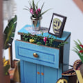 Miniatyrbild 2 av 5: DIY Miniatyrhus att bygga, miniatyrdocka i trä med