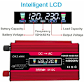 Miniatyrbilde 4 av 5: 4000W Topp Effekt Modifisert Sinus Bølge Inverter LED-Display 300W Nominell Effekt Inverter DC 12V til AC 110V/220V Omvandler