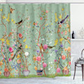 Pikkukuva 5 / 5: Suojakalvo, Butterfly Bird Flower Vedenpitävät kylpyhuoneverhot