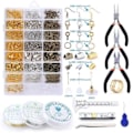 Miniatyrbillede 9 af 10: Mega Smykkefremstillingskit - Tang, Tråd, Ringe - DIY multicolor 525