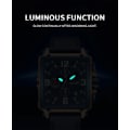 Miniatyrbild 4 av 6: Klockor för män Vattentät Läder Quartz Armbandsur Luminous Chronograph Datum Kalender Herrklocka RoseBlack