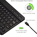 Pikkukuva 4 / 5: Ultrathin Bluetooth-näppäimistö Kannettava Mini Langaton Näppäimistö