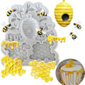 Miniatyrbillede 1 af 5: 2 stk Honningbi-forme  Formem forme