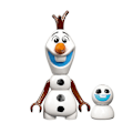 Pikkukuva 2 / 5: 5 kpl/setti Frozen-sarjan minifiiguureja rakennuspalikoista, Elsa Anna Mini Action Figures Leksaker för barn