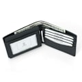 Miniatyrbillede 4 af 4: RFID kulfiberlæder tegnebog Sort one size black