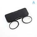Pikkukuva 1 / 7: Liimattavat Mini-Clip Nenäsilta Lukulasit Ultratohuat Lukulasit 100-350 Kannettavat Presbyopia-Lasit Kotelolla A