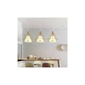 Miniatyrbilde 5 av 5: Cham lysekrone 25 cm industriell taklampe taklampe med diamantbur skjerm Justerbar rep gull