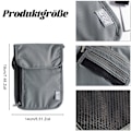 Miniatyrbillede 2 af 7: Halspose Brystlomme med RFID-beskyttelse, Nylon Brystlomme, Vandtæt og Let, Unisex Rejsetaske Tyverisikker Paslomme
