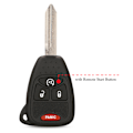 Miniatyrbilde 1 av 4: Casknykkel 10x, 2/3/4/5/6 Buto for lugn Chrysler Aspen 300 Dodge RAM Caravan Jeep Order Grand Cherokee 4BTN Remote Button