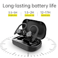 Pikkukuva 5 / 5: 20 tunnin toistoaika Uinti Vedenpitävät Bluetooth-kuulokkeet Dual Wear Langattomat urheilukuulokkeet Tws Ipx7-kuulokkeet Stereo musta Y