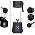 Miniatyrbillede 3 af 4: Høj kvalitet Trådløs Blender / Mixer 380 ml Sort 2-Pack
