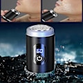 Miniatyrbilde 2 av 4: Sopami Mini Elektrisk Barbermaskin, Ny Rask Lading Digitalt Display Mini Barbermaskin{ DB} Aluminium alloy