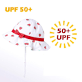 Miniatyrbild 2 av 4: Babyhatt Bomull Sommarhatt Fällbar Solhatt med Hakrem Tjej