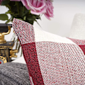 Miniatyrbilde 5 av 5: Retro Farmhouse Buffalo Tartan Checker Plaid Bomull Lin Dekor