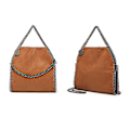 Miniatyrbillede 3 af 3: Crossbody-tasker til kvinder Mode Skuldertaske Kæde Tasker Mode Portable Chain Vævede Håndtasker Khakis