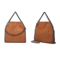 Miniatyrbillede 3 af 3: Crossbody-tasker til kvinder Mode Skuldertaske Kæde Tasker Mode Portable Chain Vævede Håndtasker Pink