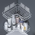 Miniatyrbillede 1 af 10: Badeværelsesopbevaringshylde Brusegelhylde HVID White