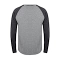 Miniatyrbillede 2 af 2: Tee Jays Herre Langærmet Baseball T-shirt L Heather Grey/Navy Heather Grey/Navy L Heather Grey/Navy