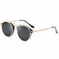 Pikkukuva 1 / 5: Aurinkolasit Steampunk Metal Retro Circle Double Lens Vintage