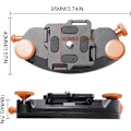 Miniatyrbillede 4 af 5: Kameraremspænde Hurtigkobling Kamerarem DSLR-kamera Montering (Orange)